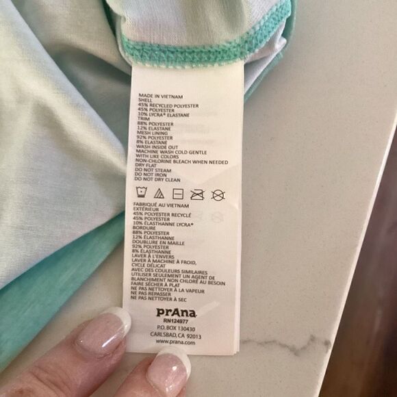 prAna Succulent Green Synergy Cantonese Dress Sz XL - Picture 8 of 12